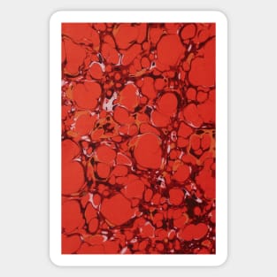 Red Marble Sticker